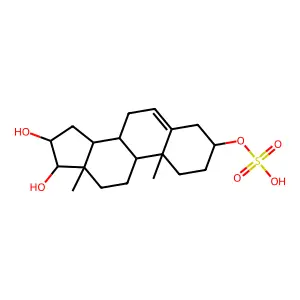 Androst-5-ene-3,16,17-triol-3-sulfate structure