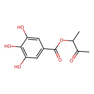 3-Oxobutan-2-yl 3,4,5-trihydroxybenzoate structure