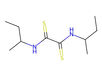 N~1~,N~2~-Di(butan-2-yl)ethanebis(thioamide) structure