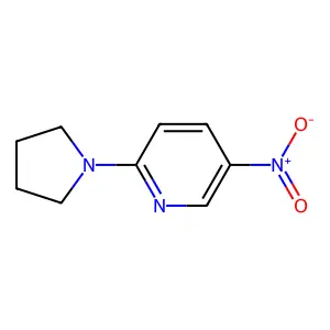 5-Nitro-2-(1-pyrrolidinyl)pyridine structure