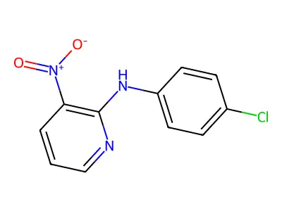 N-(4-chlorophenyl)-3-nitropyridin-2-amine structure