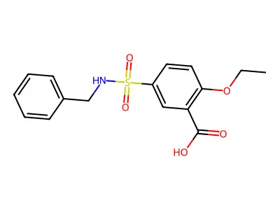 5-(Benzylsulfamoyl)-2-ethoxybenzoic acid structure