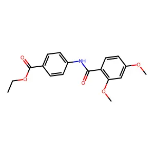 Ethyl 4-[(2,4-dimethoxybenzoyl)amino]benzoate structure