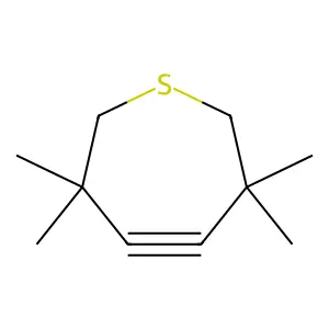 3,3,6,6-四甲基-1-硫杂-4-环庚炔 structure