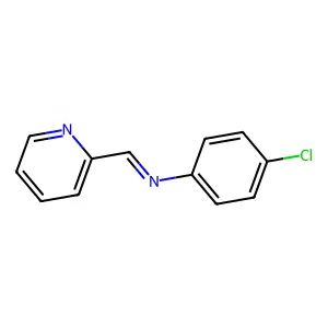 Benzenamine, 4-chloro-N-(2-pyridinylmethylene)- structure