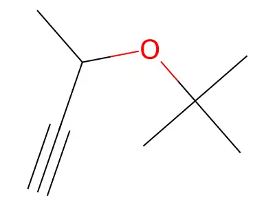 tert-Butyl 1-methyl-2-propynyl ether structure