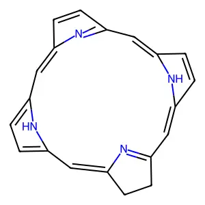 二氫卟吩 structure
