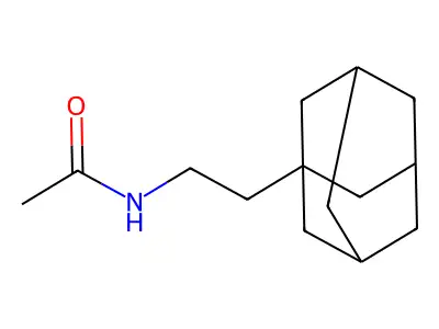 N-[2-(1-adamantyl)ethyl]acetamide structure