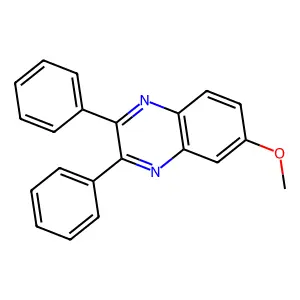6-Methoxy-2,3-diphenylquinoxaline structure