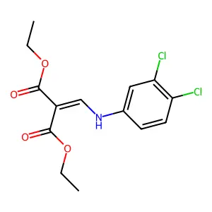 Diethyl 2-((3,4-dichloroanilino)methylene)malonate structure