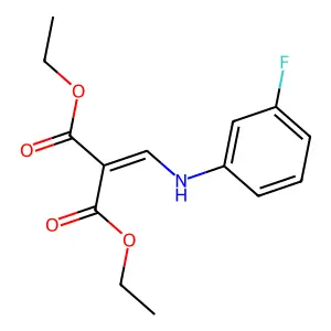 Diethyl 2-[(3-fluoroanilino)methylene]malonate structure