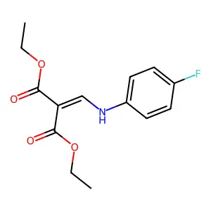Diethyl 2-[(4-fluoroanilino)methylene]malonate structure