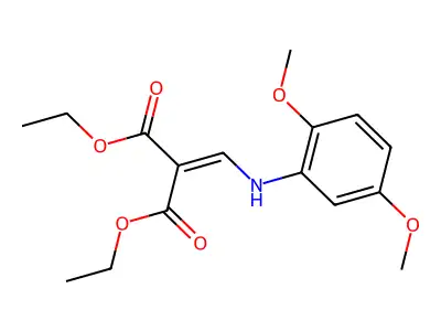 Diethyl 2-[(2,5-dimethoxyanilino)methylene]malonate structure