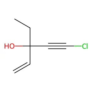 5-Chloro-3-ethyl-1-penten-4-yn-3-ol structure