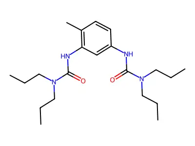 3,3'-(4-Methyl-1,3-phenylene)bis(1,1-dipropylurea) structure