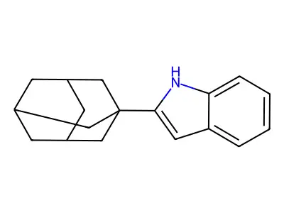 2-(1-adamantyl)-1H-indole structure