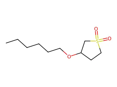 3-Hexyloxythiolane-1,1-dione structure