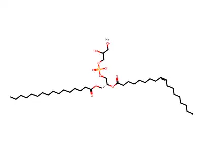 1-Palmitoyl-2-oleoyl-sn-glycero-3-phosphate structure