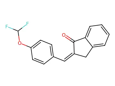 2-((4-Difluoromethoxyphenyl)methylene)indan-1-one structure