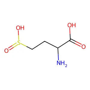 (2S)-2-氨基-4-亚磺基丁酸 structure
