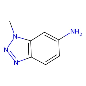 1-methyl-1H-1,2,3-benzotriazol-6-amine structure