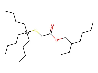 2-Ethylhexyl ((tributylstannyl)thio)acetate structure