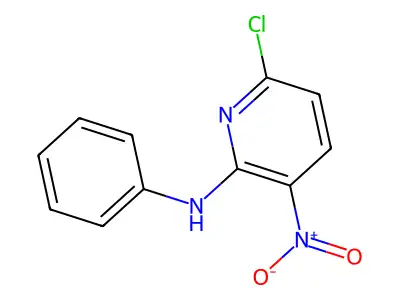 6-chloro-3-nitro-N-phenylpyridin-2-amine structure