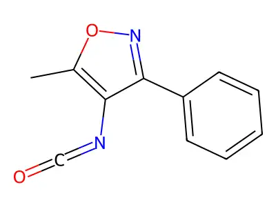 4-Isocyanato-5-methyl-3-phenyl-1,2-oxazole structure