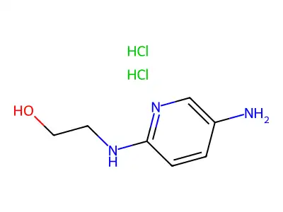 2-((5-Amino-2-pyridyl)amino)ethanol dihydrochloride structure