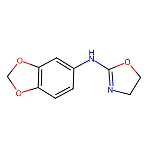 Aniline, 3,4-methylenedioxy-N-(2-oxazolinyl)- structure