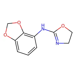 Aniline, 2,3-methylenedioxy-N-(2-oxazolinyl)- structure