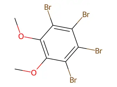 1,2,3,4-Tetrabromo-5,6-dimethoxy-benzene structure