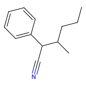 3-甲基-2-苯基己腈 structure
