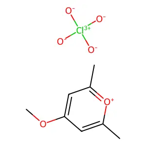 Pyrylium, 4-methoxy-2,6-dimethyl-, perchlorate structure