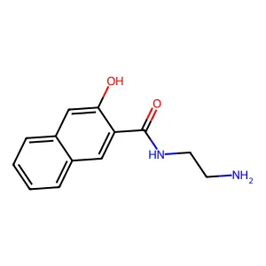 2-Naphthalenecarboxamide, N-(2-aminoethyl)-3-hydroxy- structure