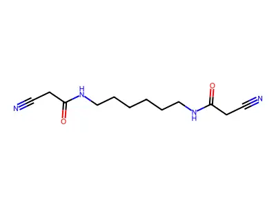 Acetamide, N,N'-1,6-hexanediylbis[2-cyano- structure