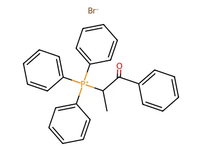 (1-Methyl-2-oxo-2-phenylethyl)triphenylphosphonium bromide structure