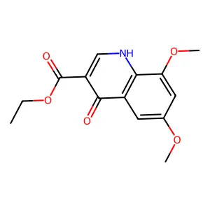 Ethyl 4-hydroxy-6,8-dimethoxyquinoline-3-carboxylate structure