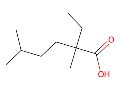 新癸酸 structure