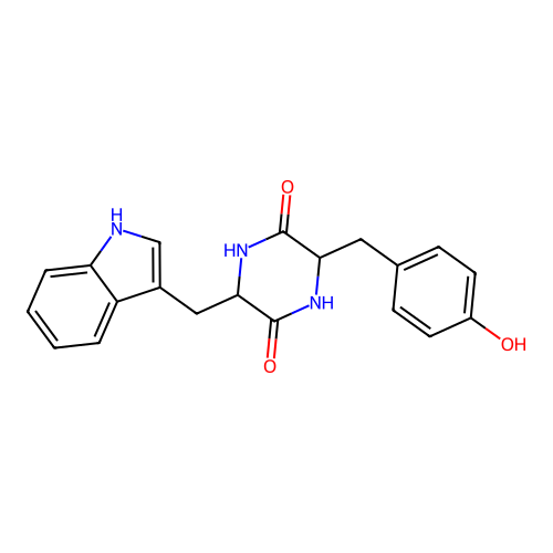 25Piperazinedione, indole derivative structure