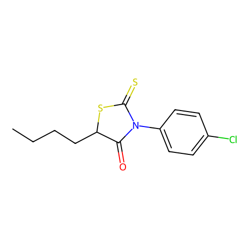 5-Butyl-3-(4-chlorophenyl)-2-sulfanylidene-1,3-thiazolidin-4-one structure