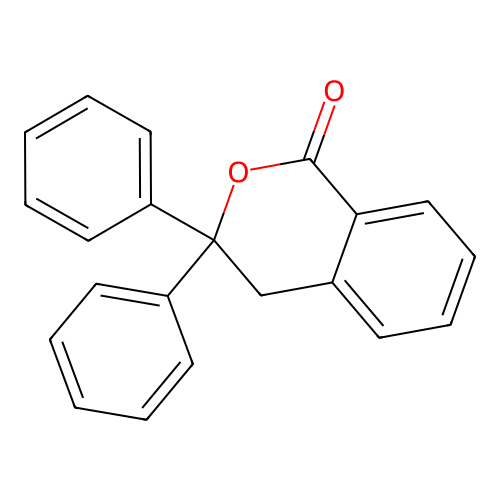 3,4-Dihydro-3,3-diphenyl-1H-2-benzopyran-1-one structure