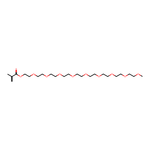 m-PEG9-2-methylacrylate structure