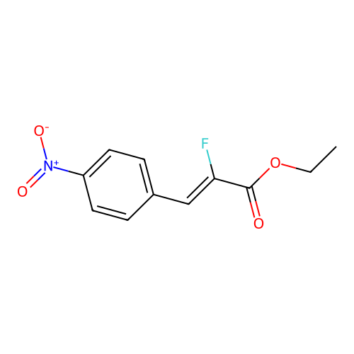 ethyl (Z)-2-fluoro-3-(4-nitrophenyl)prop-2-enoate structure