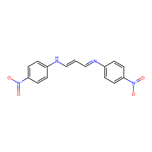 Benzenamine,4-nitro-N-[3-[(4-nitrophenyl)amino]-2-propen-1-ylidene]- structure