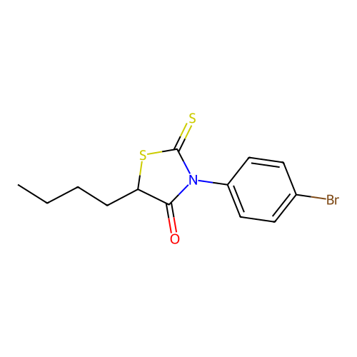 3-(4-Bromophenyl)-5-butyl-2-thioxo-4-thiazolidinone structure