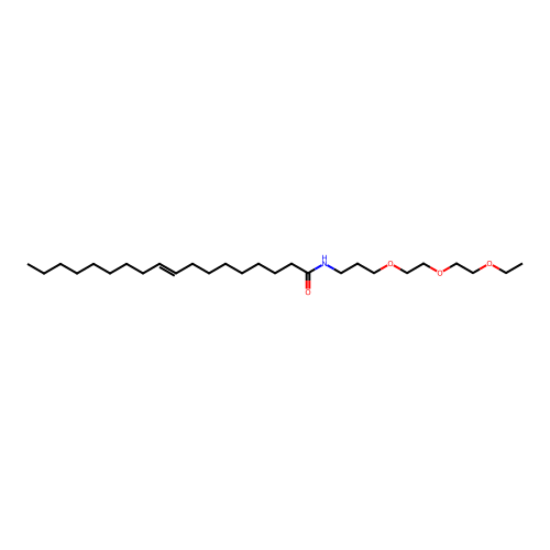 (E)-N-[3-[2-(2-ethoxyethoxy)ethoxy]propyl]octadec-9-enamide structure