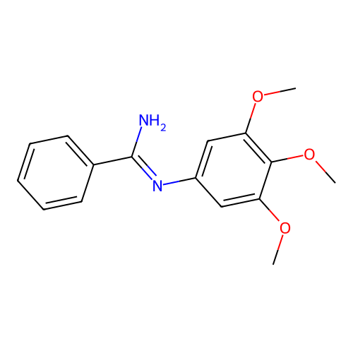 Benzamidine, N-(3,4,5-trimethoxyphenyl)- structure