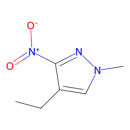 4-Ethyl-1-methyl-3-nitropyrazole structure