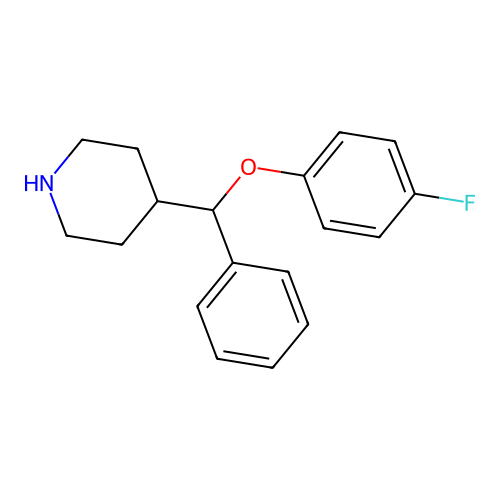 4-[(4-Fluoro-phenoxy)-phenyl-methyl]-piperidine structure